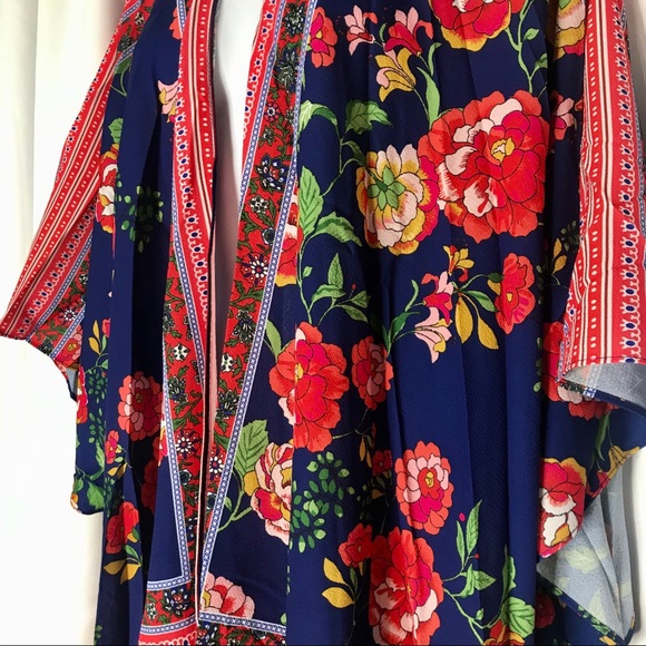 LAST 1 Umgee NWT BLUE Boutique Kimono Plus - Picture 5 of 8